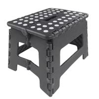 Taburete Plegable Multiuso de PVC ,Silla Portátil para Adultos y Niños ,de hasta 150 kg, ideal Casa ,Viaje ,Camping, Senderismo color Negro - details 0