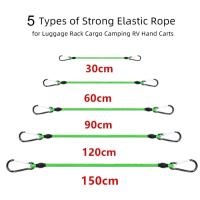 Cordones Elásticos Verdes De 30-150CM Con Gancho 8MM Para Bicicletas Ligeros Cuerda De Bungee Para Auto Equipaje Rack De Techo - details 4