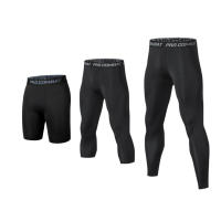 Leggings De Entrenamiento Para Hombres Secado Rápido Baselayer Tights De Running Pantalones De Compresión Activos Shorts De Verano - details 1