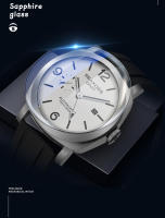 Reloj De Pulsera Automático SEAKOSS GMT Para Hombres Resistente Al Agua 10Bar Movimiento Seagull ST2557 De Acero Inoxidable 316L Luminoso Calendario Esportivo - details 5