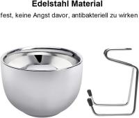 Set de afeitado 3 en 1 con cepillo de pelo Set de afeitado Bowl y soporte de afeitado de acero inoxidable Set de afeitado de lujo para hombres - details 5