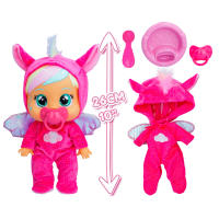 Cry Babies, Bebés Llorones Loving Care Fantasy Hanna llora lágrimas de verdad y lleva chupete y platito con cuchara - IMC Toys 909793 - details 2