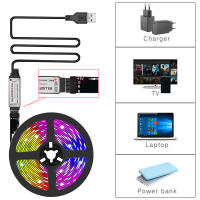 Tiras LED RGB De 10m Y 20m Con Control Remoto De 44 Teclas Para Decoración De Habitaciones Dormitorios Y Fiestas Luz De Pared Y TV - details 4