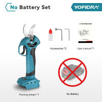 Podadora Eléctrica Inalámbrica De 45mm Con Motor Brushless 4 Velocidades Para Podar Olivos Y Arbustos Con Batería 21V 18V - details 6