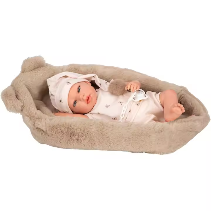 Muñeca Bebé  Reborn Lidia de 40 cm con Cuna Juguetes Arias MUÑECAS ARIAS - 1