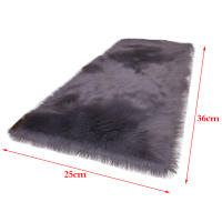 Carpetas De Piel Suave De Oveja Imitación Alfombra Blanca Para Lado Del Cama Decoración De Sala De Estar Alfombras Rojas Para Sala De Estar Tapetes De Pelo De Cerdo - details 0