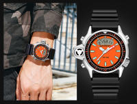Reloj Deportivo Para Hombre SANDA Cuarzo Digital Resistente Al Agua Con Alarma Y Pantalla Dual Reloj Masculino De Moda Casual Material De Correa Resina Display LED Y Digital - details 11