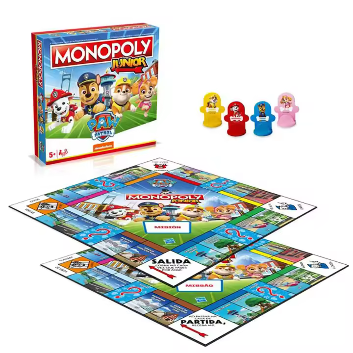 Winning Moves Juego De Mesa Monopoly Junior La Patrulla Canina Español - 1