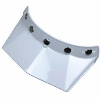Visera Universal Para Casco De Motocicleta Con 5 Snap Pantalón De Bocina Y Escudo De Viento Tamaño Approx 25x22cm - details 13