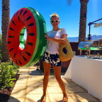 Rooxin Watermelon Pool Floats for Adult Kids Inflatable Circle Swimming Ring Floating Seat Summer Beach Party Pool Toys - details 9
