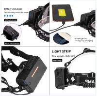 Linterna Frontal LED Potente Recargable Tipo-C XHP90.3 Lámpara De Mano Super Brillante Impermeable Para Pesca Y Actividades Al Aire Libre - details 5