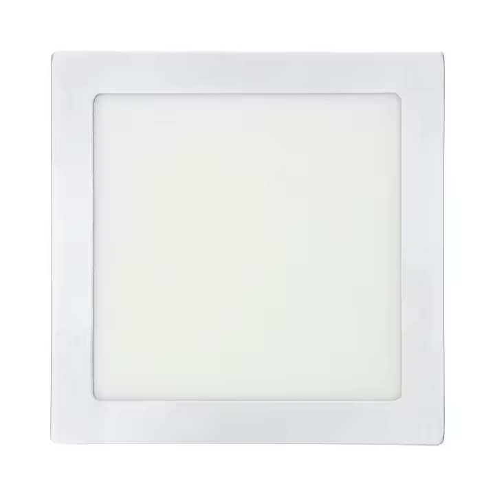 downlight led superficie cuadrado 20w 1500lm 4000k luz dia blanco 22x22x3,5cm edm - 1
