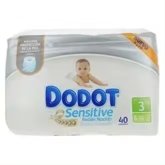 Dodot Sensitive Recién Nacido T-3 5-10Kg 40 Unidades - 1