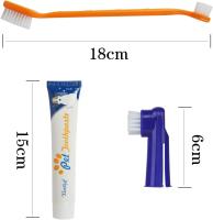 Juego de Pendientes para mascotas, pasta de dientes para Perros, Herrerías para el cuido de los dientes de los perros, Aliento fresco, eliminar la Placa y el Sarro - details 2