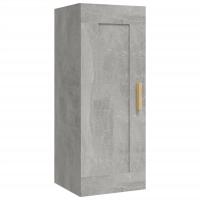 vidaXL Armario de pared madera de ingeniería 35x34x90 cm Blanco, Negro, Roble Sonoma Mueble Almacenaje Estantería para Oficina, Estudio, Dormitorio Estantería/Librería/ mueble de Almacenamiento - details 6