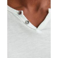 Camiseta con botones hombre Jack & Jones 12164972 manga corta color agua - details 1