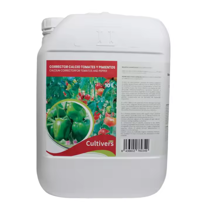 CULTIVERS Corrector Calcio Tomates Líquido 10 L. Fertilizante orgánico natural refuerza la resistencia a las enfermedades - 1