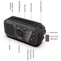 Radio de iluminación con manivela manual, duración, Alimentación por Energía Solar, para supervivencia al Aire Libre y Camping,Radio de Cuerda recargable por USB, Carga Móvil, FM Radio, Indoor LED - details 2