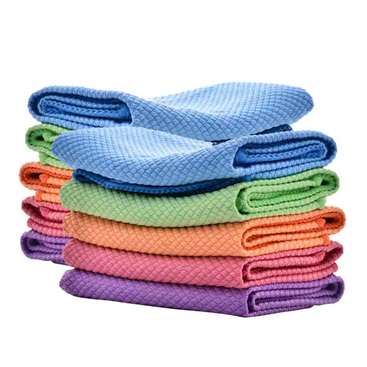 Toallas De Limpieza Microfibra Super Absorbentes Reutilizables Para Cocina Hogar Antigrasa Toallas De Escamas De Pescado - 1