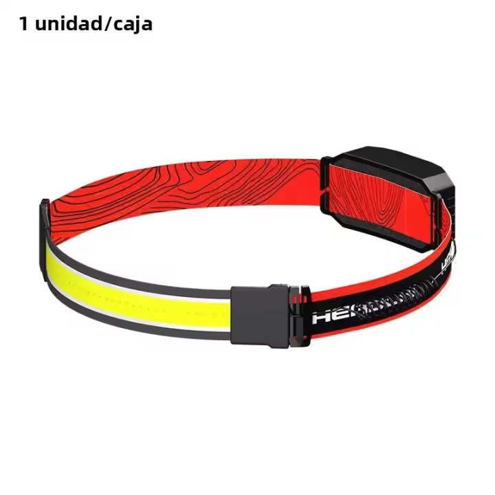 Lámpara De Cabeza LED Recargable USB Con Luz Roja Trasera Para Camping Running Y Senderismo Lámpara Frontales Deportivas - 1