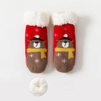 Calcetines De Navidad Para Bebés Recién Nacidos Invierno Gruesos Algodón Cálido Antideslizantes Talla Ajustable Para Niños De 0 a 4 Años Diseño De Dibujos Animados - details 8