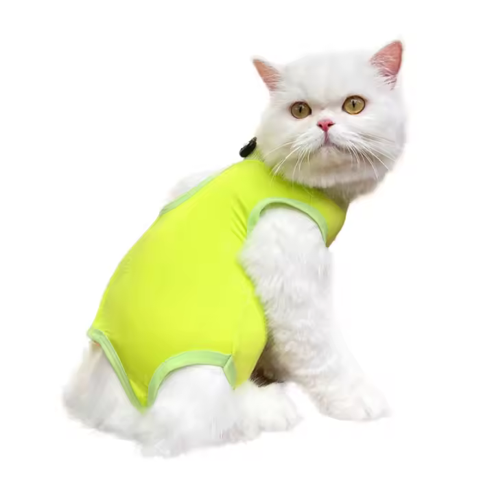 Traje De Salto Transpirable Para Gato Traje De Vestido Para Perro Bebé Traje De Recuperación Antilenguazos Después De La Esterilización Del Gato - 1
