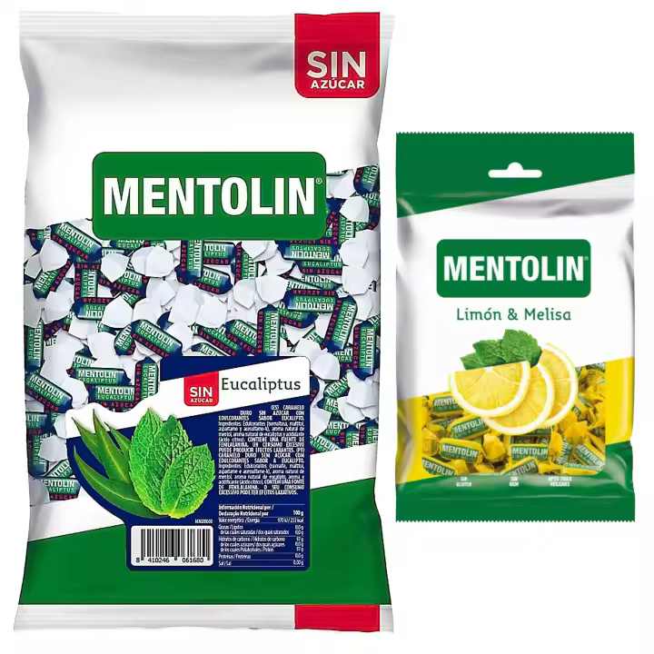 Mentolín caramelos duros eucaliptus s/a bolsa 1kg y de regalo limon melisa 150g - 1