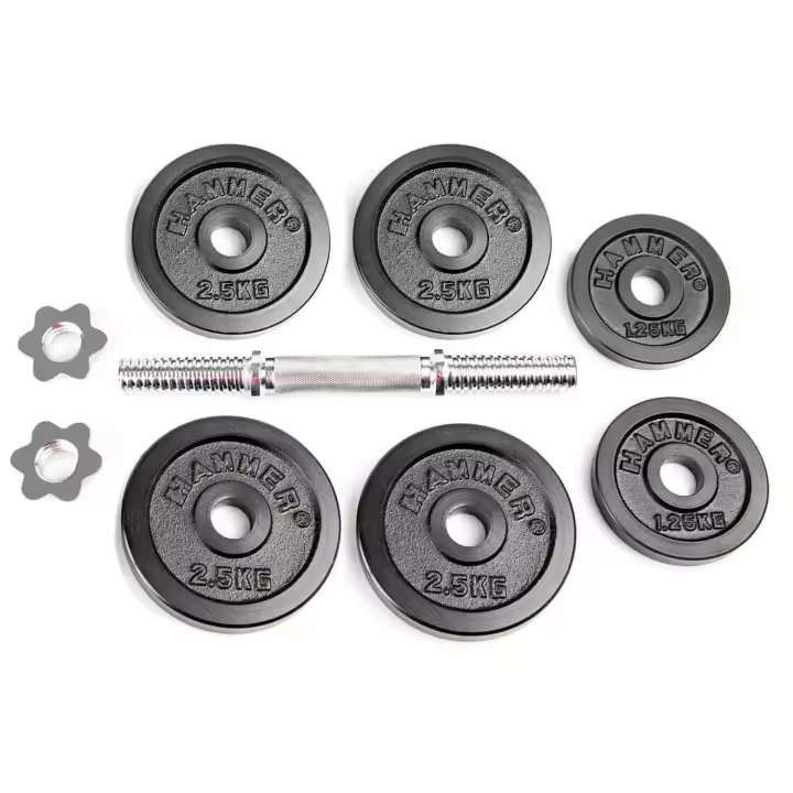 Hammer Mancuerna 15 Kg - Juego de Mancuernas para Desarrollo Muscular - 1