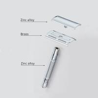 Afeitadora Manual Clásica De Seguridad Doble Hoja Para Hombres Y Mujeres Herramienta De Peluquería Con Hojas De Afeitar Y Estuche - details 3
