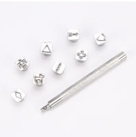 Conjunto De 8 Piezas De Estampadores De Metal Para Tachuelas De Deportes Plantas Y Naturaleza Herramienta De Costura De Cuero Calidad Profesional Para Principiantes Y Profesionales - details 3