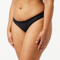 Iris & Lilly Tanga de Tira Talla 44 en Algodón y Encaje Mujer, Pack de 5ud. Lencería intima de alta calidad. Distribuido por Distrilocu - details 1