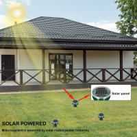 Repellente De Ultrasónicos Solares Para Rata Y Serpiente Alta Potencia Con Batería Y Carga Solar Repelente De Insectos Y Ratones - details 14
