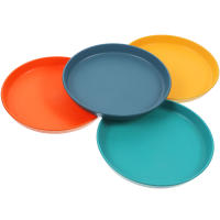 Juego De 4 Tazas De Alimentos Para Gatos Con Diseño De Gato Anti-Fatiga Platos Planos Para Acuarela Y Alimentos Dish Para Mascotas Interiores Material PP Resistente - details 4