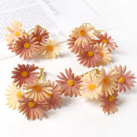 5/10/20Pcs Flores Artificiales De Margarita Decoración Para Hogar Y Bodas Accesorios Para Guirnaldas DIY De Tela Silken - details 8