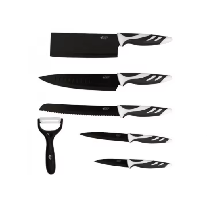 CECOTEC 01024 - Set 6 cuchillos Swiss Negro - 1