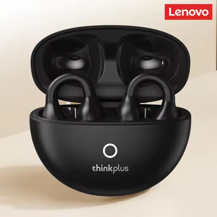 Lenovo LP25 Auriculares Bluetooth Portátiles 5.4 Modo Dual Estilo Deportivo Con Sonido HiFi Y Diseño De Clip En El Oído Carga Por Cable Tipo C Duración De La Batería 16 Horas - 1