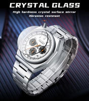 Reloj De Cuarzo Para Hombre MINI FOCUS Cronógrafo Resistente Al Agua Con Luminiscencia Y Calendario Correa De Acero Inoxidable Estilo Business - details 9