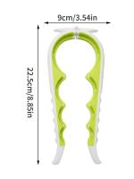 Abrepuertas Multifuncional Cuatro En Uno Anti Deslizamiento Para Botellas Y Lata Herramienta De Cocina De Aleación De Aluminio - details 7