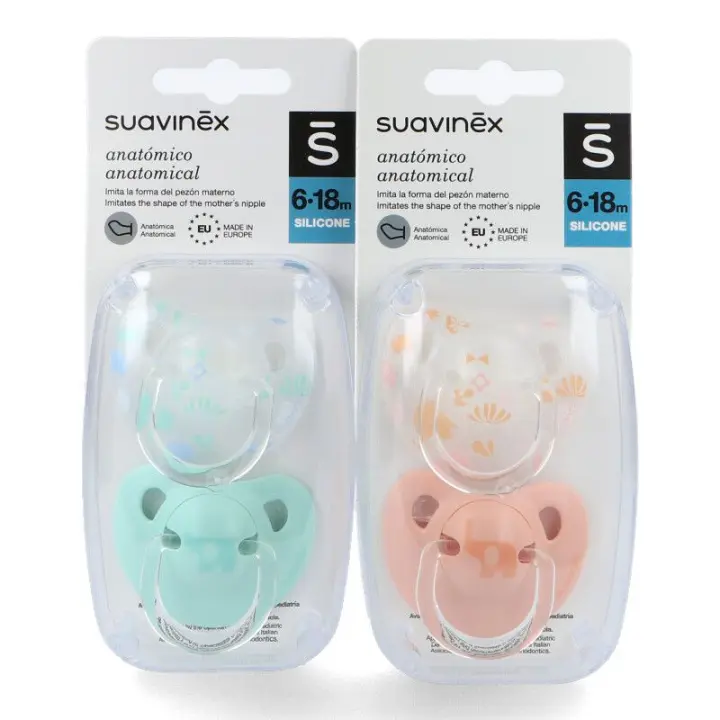 SUAVINEX CHUPETE SILICONA ANATOMICO CLASICO 6-18M 2 U - 1