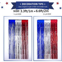 2 Pack Cortinas De Foil Mardi Gras Con Borlas Metálicas Para Decoración De Fiestas De Cumpleaños Boda Y Decoraciones De Fiesta Mardi Gras - details 9