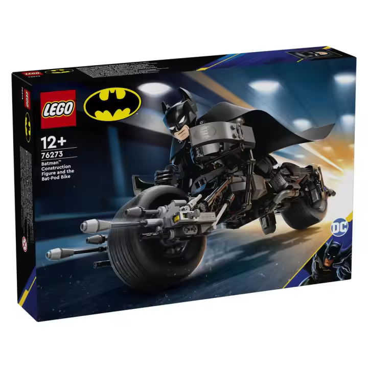Lego Batman Figura para Construir Batman y Moto Bat-Pod 76273 - 1