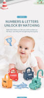 Juego De Educar Con Coche Infantil Para Desbloquear Con Números Y Letras Juguete De Rompecabezas Montessori Para Escuela Y Hogar Regalo Para Niños - details 4