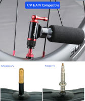 Inflador De CO2 Para Bicicleta Con Valvula Presta Scrader Ruta MTB Pum-automatico De Aluminio 16/12/8G Cartridge Compatible Con Vehículos - details 12
