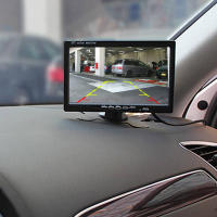 Monitor De Coche 7 Pulgadas Pantalla TFT LCD 1024X600 Para Cámara De Retrovisora Seguridad Doméstica CCTV 12V/24V Instalación En Dash - details 0