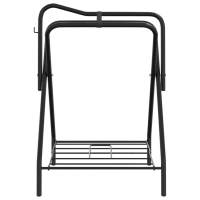 vidaXL Soporte de montura plegable de pie independiente hierro negro - details 3