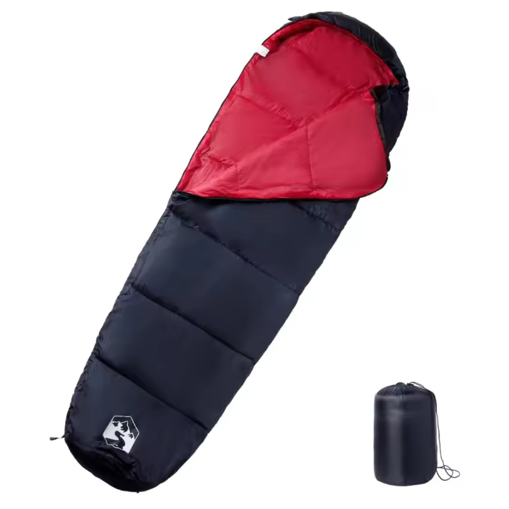 vidaXL Saco de dormir tipo momia de camping para adultos 3 estaciones - 1