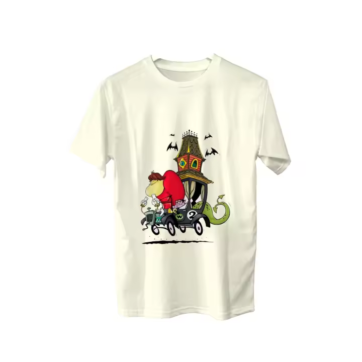 Camiseta Autos Locos. Pierre Nodoyuna. Patan. Rocomovil. Espantomovil. Super convertible. Penelope Glamour. Varios colores. Todas las tallas. - 1