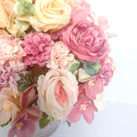 Boucle De Paejas Artificiales De Alta Calidad Con 7 Cabezas Rosa Y Azul Para Decoración De Hogar Bodas Fiestas Plantas Falsas Para El Hogar - details 4