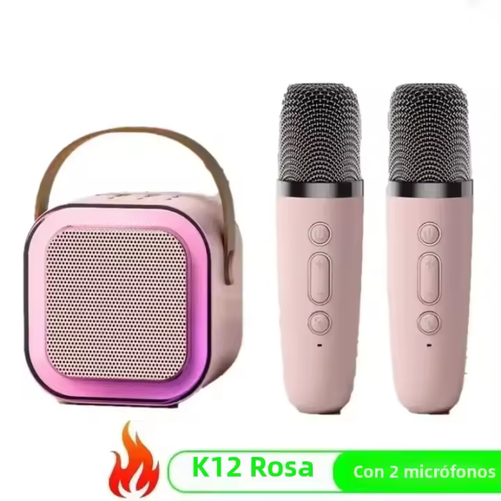 Máquina De Karaoke Bluetooth K12 Con Sistemas De Altavoces PA De 5.3 Y 1-2 Micrófonos Inalámbricos Para Cantar En Casa Regalos Para Niños - 1