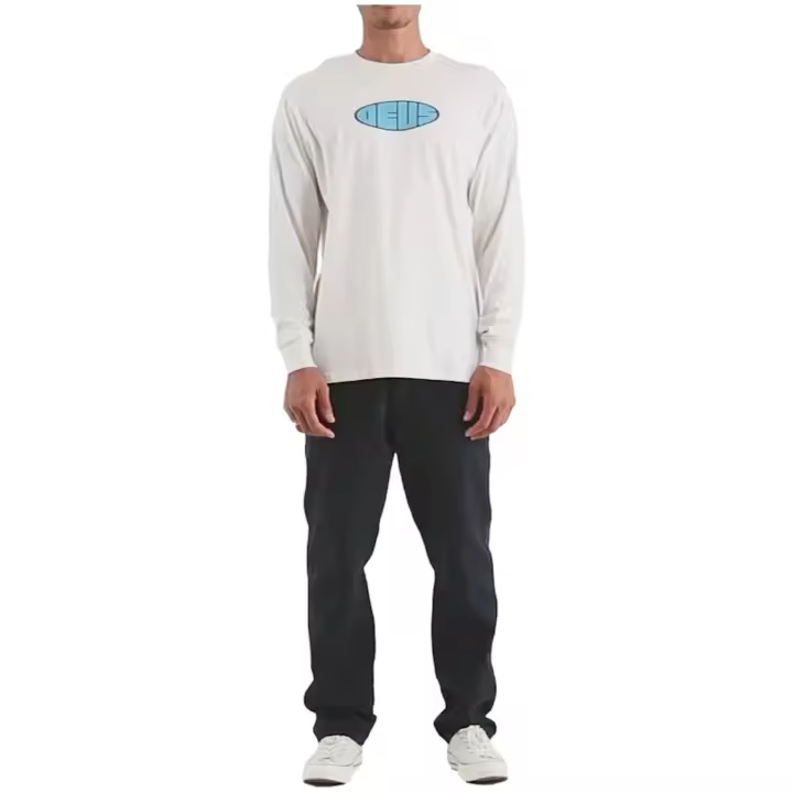 Camiseta de Manga Larga Deus Ex Machina Eclipse Long para hombre en color blanco - 1